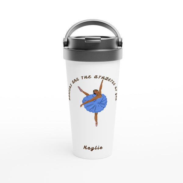 Customizable White 15oz Stainless Steel Travel Mug