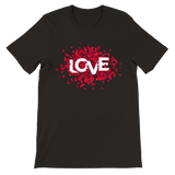 Love with Rose Petals Gender Neutral Unisex Crewneck T-shirt