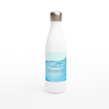 White 17oz Stainless Steel Water Bottle