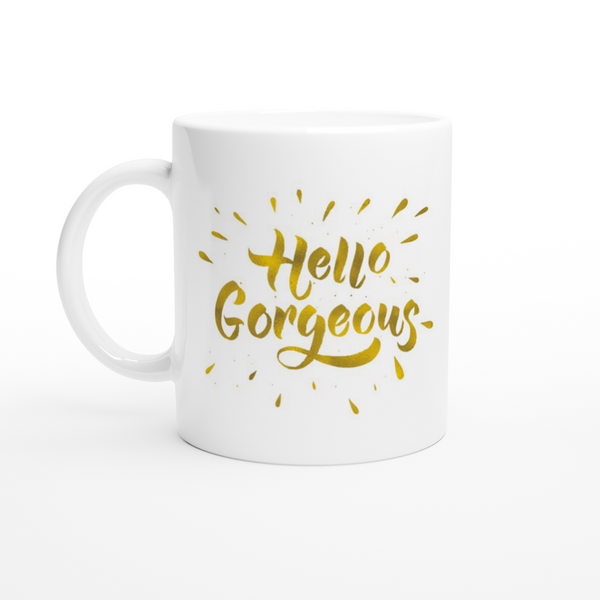 White 11oz Ceramic Affirmation Mug