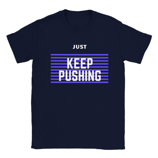 Gender Neutral "Keep Pushing" Crewneck T-shirt