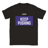 Gender Neutral "Keep Pushing" Crewneck T-shirt